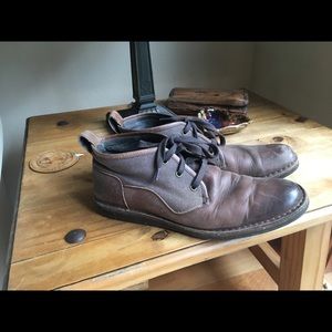 John Varvatos Leather Chukkas